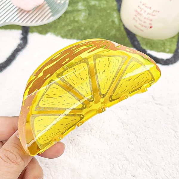 Amazon.co.jp: Hapdoo レモンヘアクリップ、レモンアクセサリー